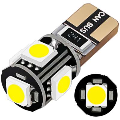 Good QualityCar-Interior-Lights Plat-Lamp W5WLed Canbus Bulb 12V 2.2W T10 194 License Error-Free 5SMD 5050 White Car 7929K ZL153