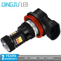 OEM Car-Headlight-Bulbs 10-30V Auto-Head-Lamp Led 3030 Chips Dual Color 3.5/6.3W High Low Brightness Hb4 9006 H3 H11 H7 DJ037