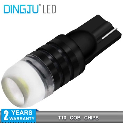 Super Bright T10 Car Led Cob 0.5w 29LM W5w 194 168 Interior Reading Lamp License Plate Light Bulbs ZL185